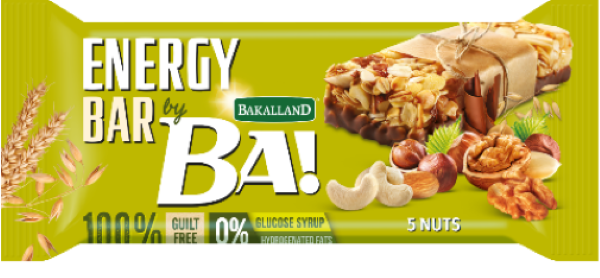 Product image of Bakalland Energy Nut bar  with 5 nuts and milk chocolate by Bakalland
