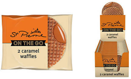 Product image of Caramel Waffles by St. Pierre